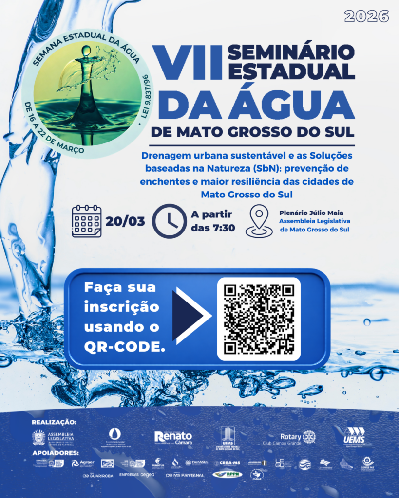 Entre enchentes e enxurradas, seminário na Assembleia discute soluções para a drenagem urbana em Mato Grosso do Sul